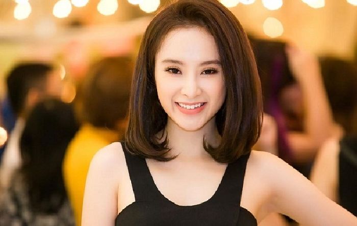 Tóc ngang vai uốn phồng