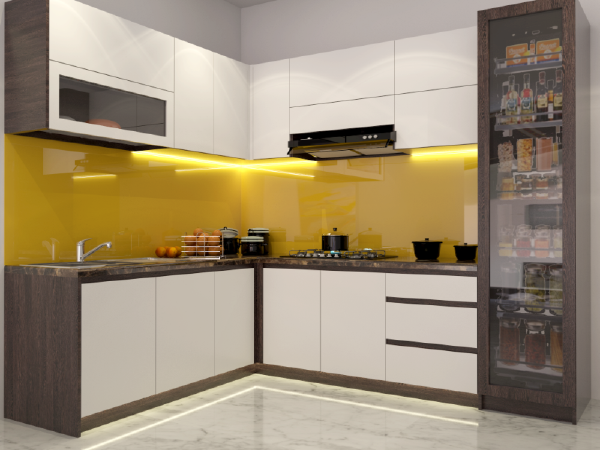 Tủ bếp gỗ công nghiệp Melamine