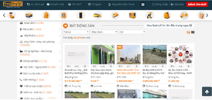 Lựa chọn trang web đăng tin quảng cáo bất động sản uy tín trên toàn quốc