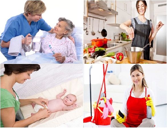 Dịch vụ chăm sóc trẻ em hoặc người lớn tuổi tại nhà