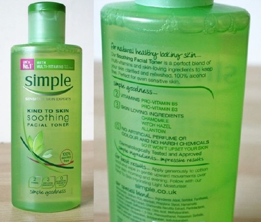 Nước hoa hồng cho da dầu Simple Kind To Skin Soothing Facial Toner