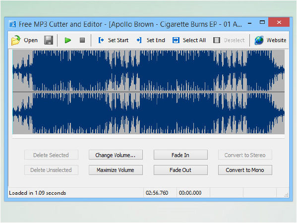 Phần mềm cắt ghép nhạc chuyên nghiệp Free MP3 Cutter And Editor