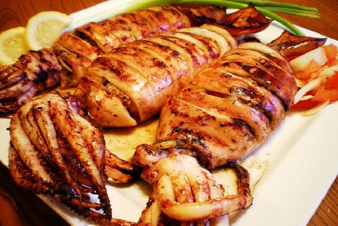 Ang dtray meuk - Mực nướng