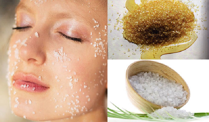 Tẩy tế bào chết bằng muối tinh