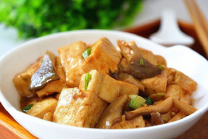 Đậu phụ kho nấm