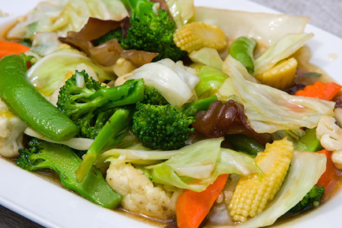 Rau củ quả xào chay
