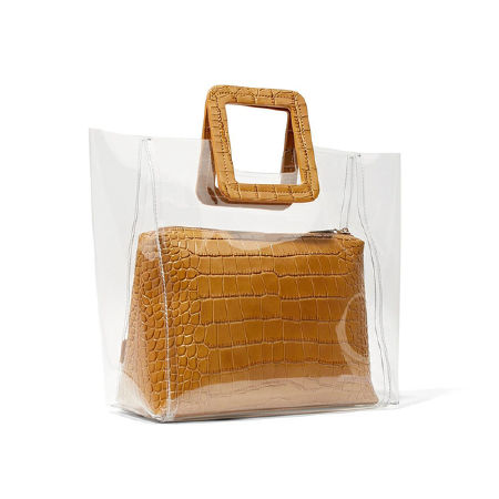 Staud - Shirley Large Leather & PVC tote ( ~ 2.800.000 VND)
