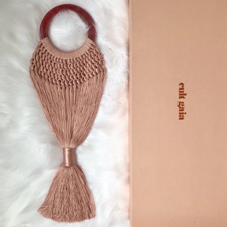 Cult Gaia - Angelou Small Tasseled Crochet Clutch (~ 2.300.000 VND)