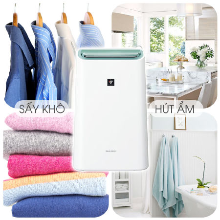 Máy lọc khí, hút ẩm và tạo Plasmacluster ion DW-E16FA-W