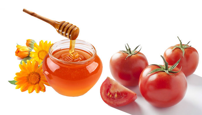 Se khít lỗ chân lông với cà chua và mật ong