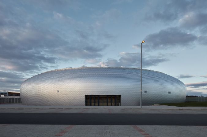 Nhà thi đấu Dolní Břežany, Cộng hòa Séc, xây dựng bởi Sporadical
