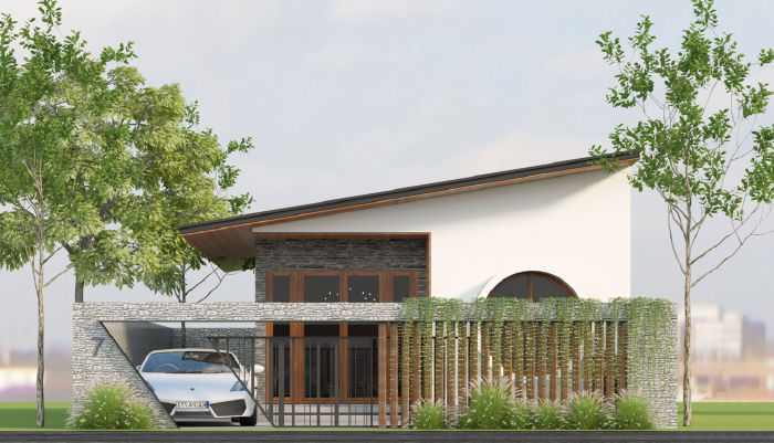 Mẫu nhà cấp 4 đẹp - Mẫu 1