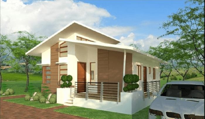Mẫu nhà cấp 4 đẹp - Mẫu 2