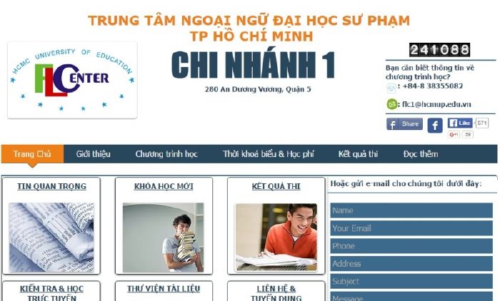 Trung tâm Ngoại ngữ Đại học Sư Phạm TP.HCM