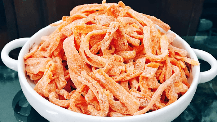 Cách làm mứt bí đỏ
