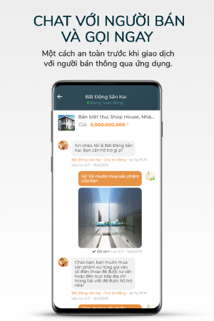 Chat với người bán, Trả giá và Gọi ngay tức thì