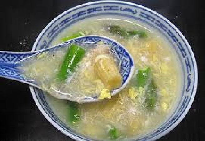 Món súp măng tây cua