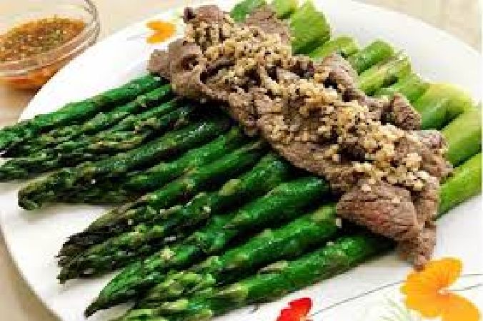 măng tây xào thịt bò