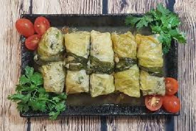 Bắp cải cuộn thịt rán