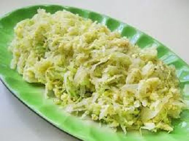 Bắp cải xào trứng