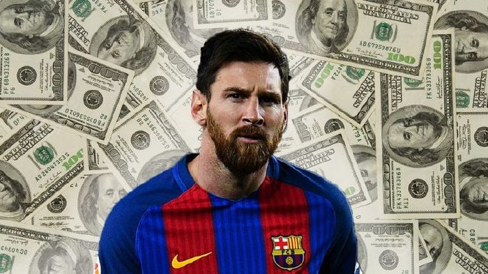 1. Lionel Messi (127 triệu $)