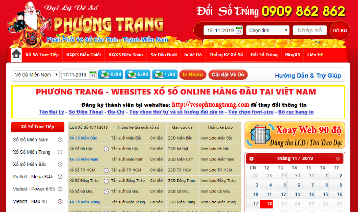 Website vesophuongtrang.com