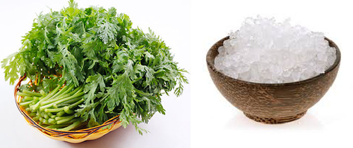 Ngải cứu và muối