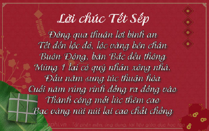 Những lời chúc Tết hay, ý nghĩa cho cấp trên của mình năm 2020