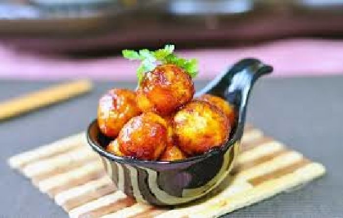 Trứng cút om nước tương