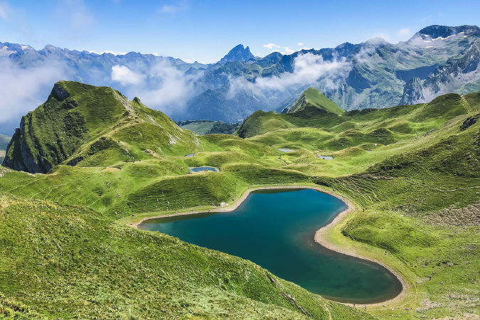 Montagnon Lake in Pyrenees