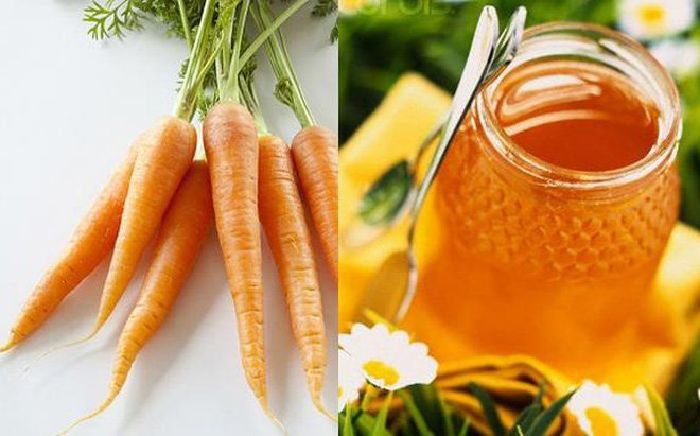 Nước ép cà rốt, mật ong