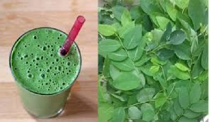Nước rau ngót hòa mật ong chấm