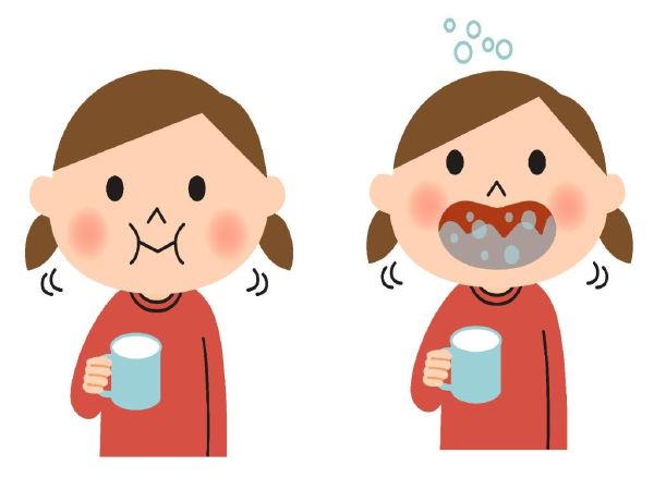 Gargle after eating