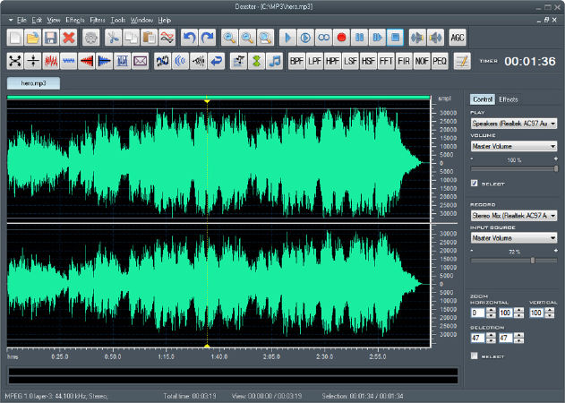 Dexster Audio Editor