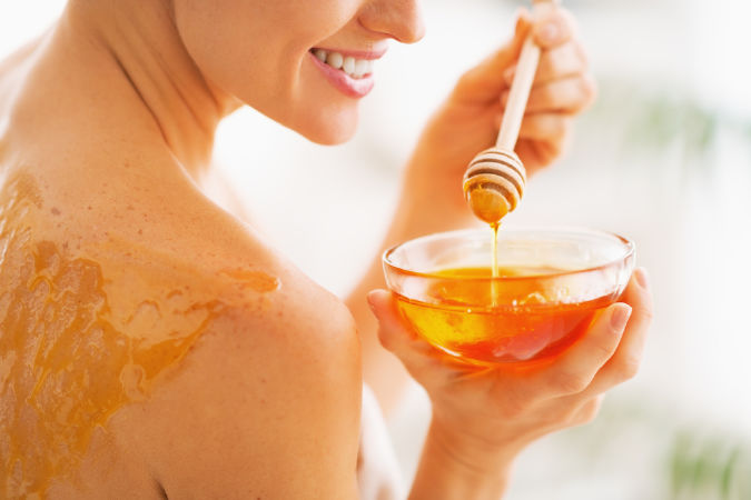 Tắm trắng bằng mật ong