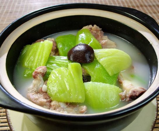 Canh gừng rau cải