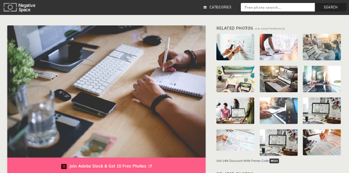 Website tải ảnh miễn phí Negative Space
