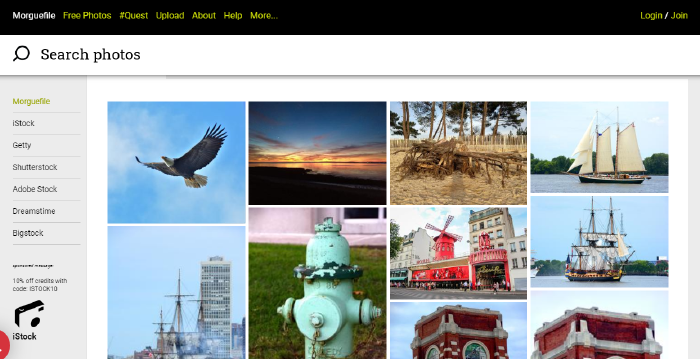 Website tải ảnh miễn phí MorgueFile