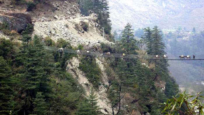Cầu treo Ghasa Nepal