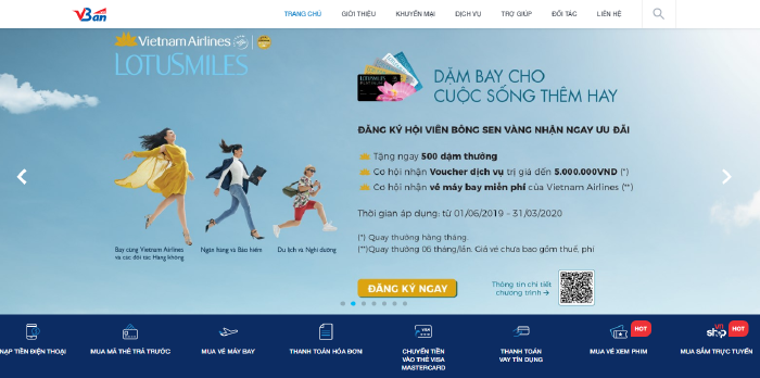 Website mua thẻ điện thoại Vban.vn