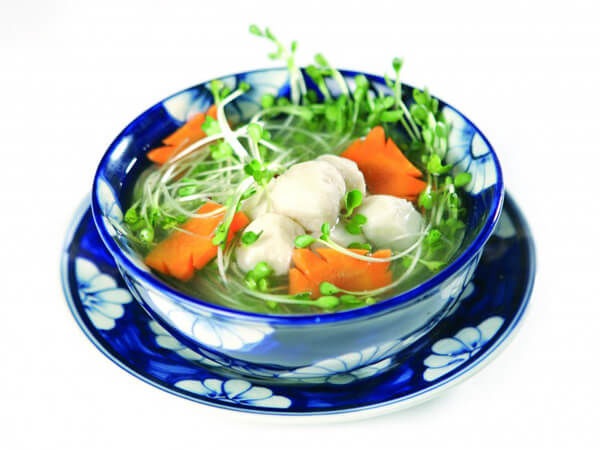 Món soup cá thác lác rau mầm