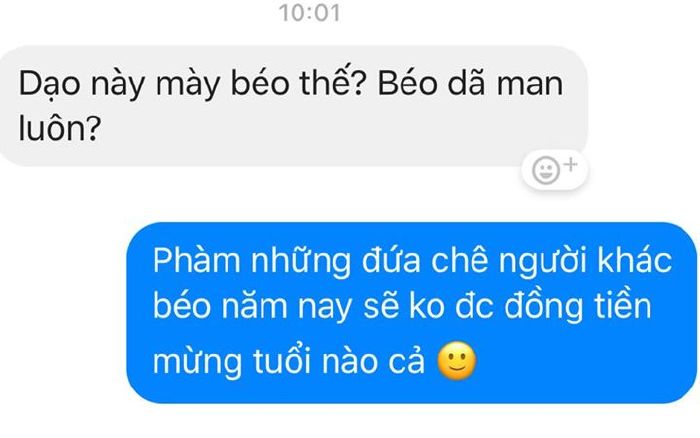 Sao dạo này béo thế?