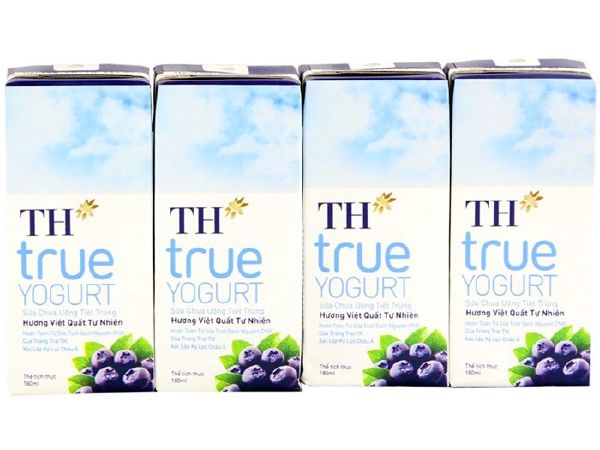 Sữa chua uống TH True Yogurt việt quất
