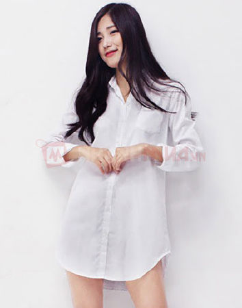 Mặc áo sơ mi của chàng
