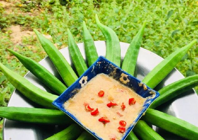 Cách làm món chay đậu bắp chấm chao