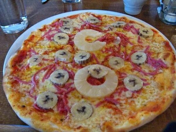 Pizza cà ri chuối