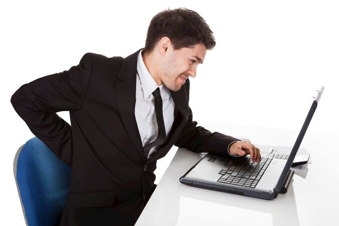Tư thế làm việc không đúng