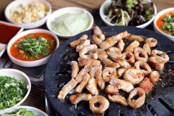 Lòng nướng phố Gầm Cầu