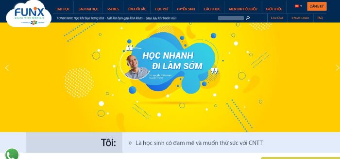 FUNiX - Đại học trực tuyến đầu tiên của Việt Nam- đào tạo lập trình, CNTT - cấp bằng Đại học FPT