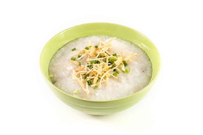 Cháo cua đồng.
